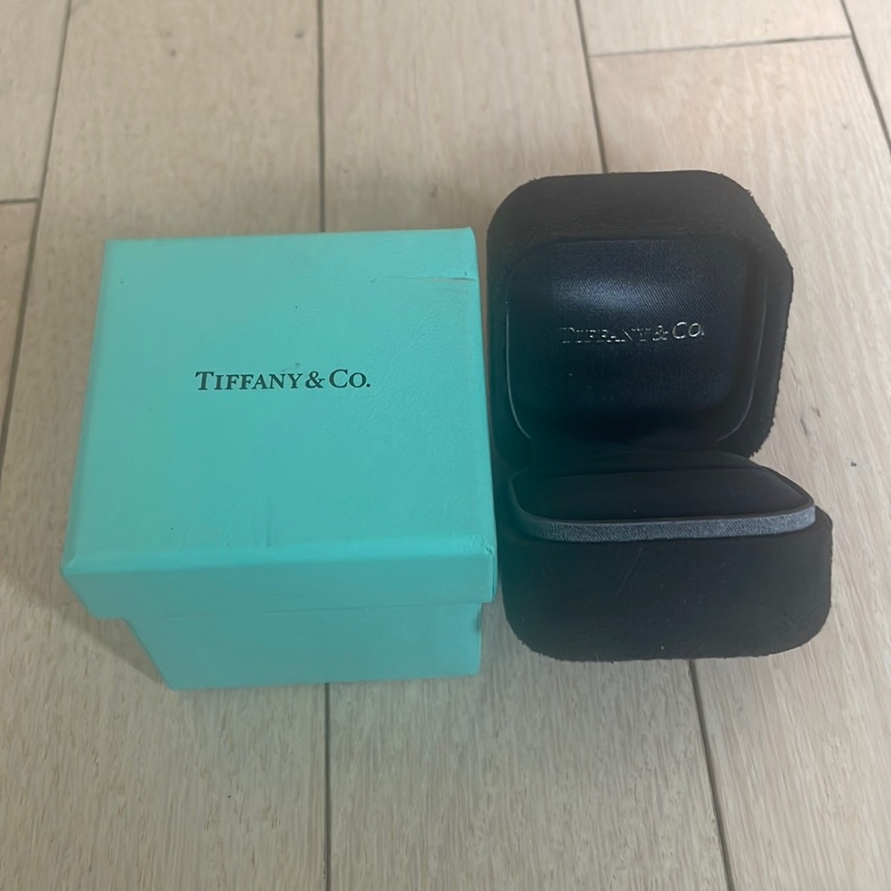 Tiffany & Co. ring box with blue box